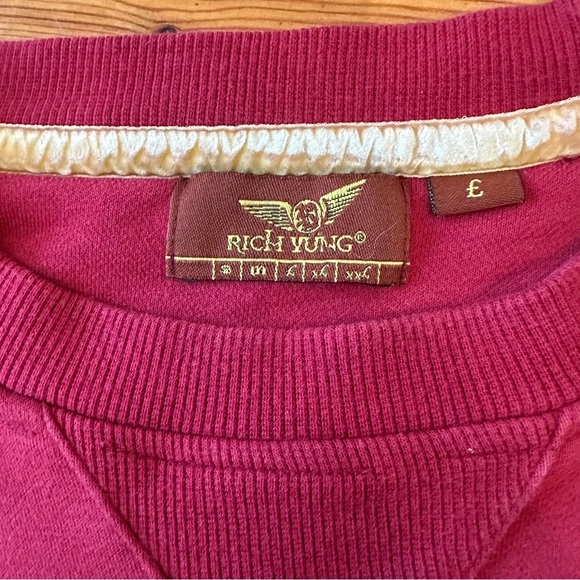 Rich Vung Crewneck Sweatshirt size
L Red - Picture 3 of 10